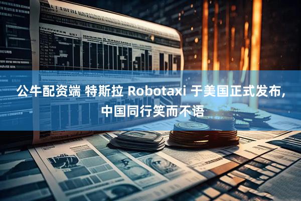 公牛配资端 特斯拉 Robotaxi 于美国正式发布, 中国同行笑而不语